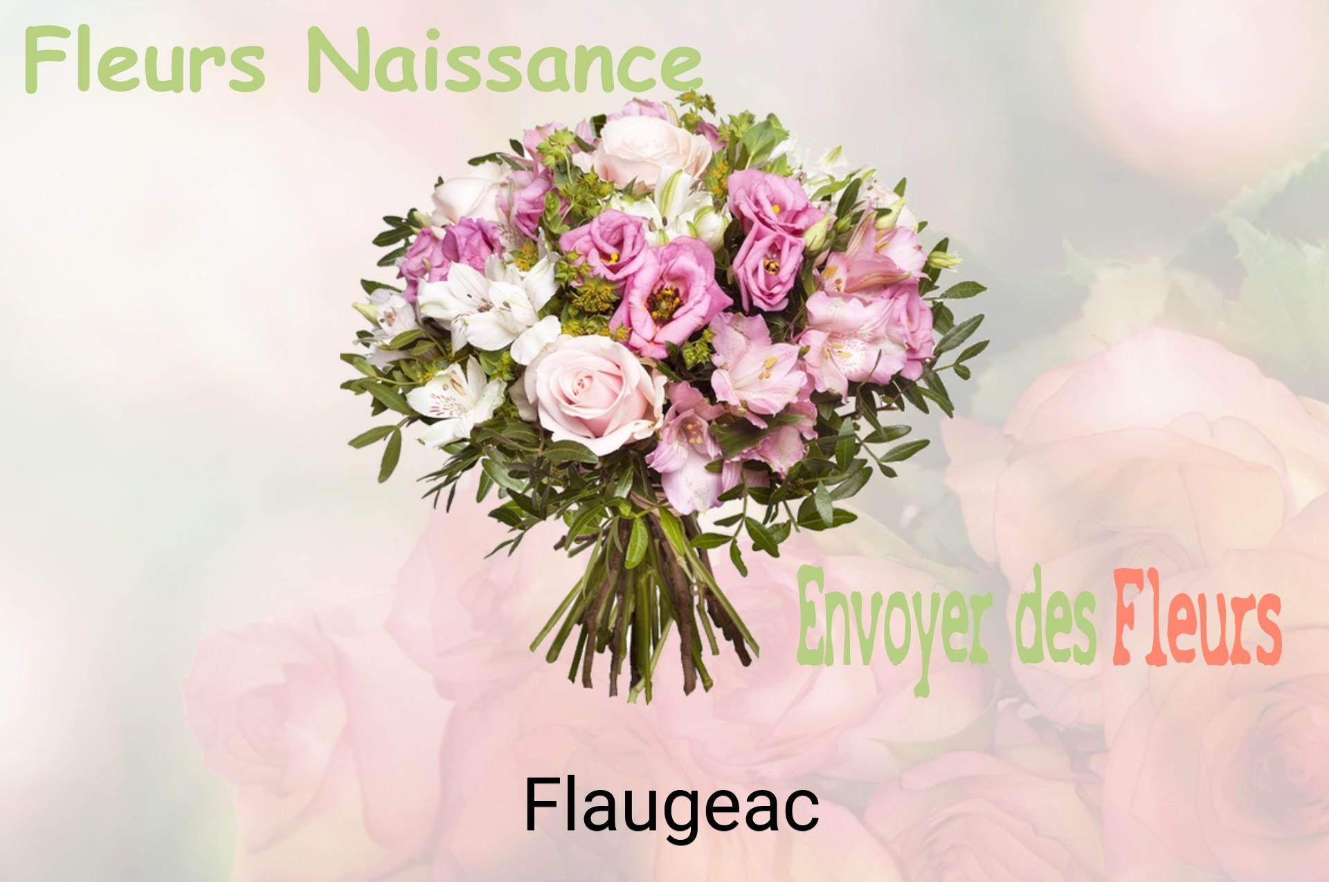 Bouquet de fleurs de naissance livré à Flaugeac